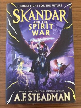 Skandar and the Spirit War by A.F. Steadman - Purple Cover
